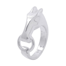 Load image into Gallery viewer, HERMES Gallop Ring Size 59/#19 SV925
