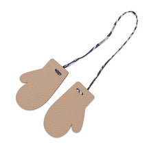 将图像加载到图库查看器中，HERMES Petit H Bag Charm (Mitten) Trench/Vert Cypress Chevre Myzore Goatskin Silk
