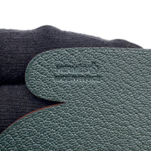 将图像加载到图库查看器中，HERMES Petit H Bag Charm (Mitten) Trench/Vert Cypress Chevre Myzore Goatskin Silk

