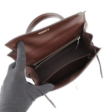 将图像加载到图库查看器中，HERMES Kelly Sellier Terre Box Calf Leather Size 25
