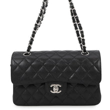将图像加载到图库查看器中，CHANEL Matelasse W Flap ChainShoulder Bag BlackA01113 Caviar Leather Size 23
