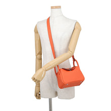 Load image into Gallery viewer, HERMES Lindy Tangerine Taurillon Clemence Size Mini
