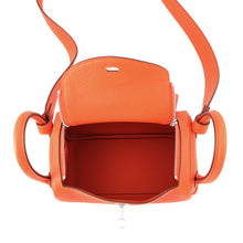 Load image into Gallery viewer, HERMES Lindy Tangerine Taurillon Clemence Size Mini
