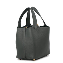 将图像加载到图库查看器中，HERMES Picotin Lock Vert Mangrove Taurillon Clemence Size PM
