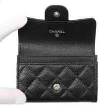 Load image into Gallery viewer, CHANEL Matelasse Flap Card Case BlackAP0214 Caviar Leather
