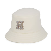 将图像加载到图库查看器中，HERMES Harper Bucket Hat Size 57 Blanc Lotus Cotton100%
