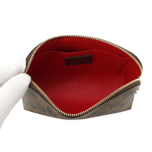 Load image into Gallery viewer, LOUIS VUITTON Pochette Cosmetic RedN47516 Damier Ebene Canvas Size PM
