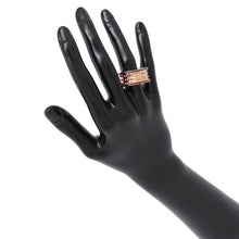 将图像加载到图库查看器中，BVLGARI B.Zero1 Padlock4 Band Ring Size 66/#26AN859089 K18PG BlackCeramic
