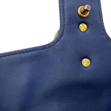 Load image into Gallery viewer, GUCCI GG Marmont Denim Shoulder Bag Blue446744 Denim Leather Faux Pearl Size Small
