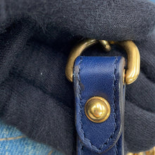 Load image into Gallery viewer, GUCCI GG Marmont Denim Shoulder Bag Blue446744 Denim Leather Faux Pearl Size Small
