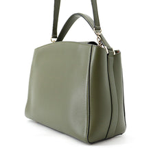 Load image into Gallery viewer, Valextra Valextra Brera 2-way Shoulder Bag Green Leather Size Medium
