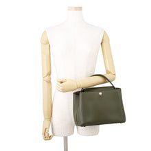 Load image into Gallery viewer, Valextra Valextra Brera 2-way Shoulder Bag Green Leather Size Medium

