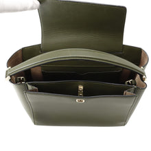 Load image into Gallery viewer, Valextra Valextra Brera 2-way Shoulder Bag Green Leather Size Medium
