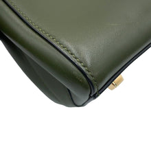 Load image into Gallery viewer, Valextra Valextra Brera 2-way Shoulder Bag Green Leather Size Medium
