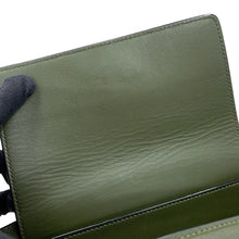 Load image into Gallery viewer, Valextra Valextra Brera 2-way Shoulder Bag Green Leather Size Medium
