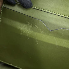 Load image into Gallery viewer, Valextra Valextra Brera 2-way Shoulder Bag Green Leather Size Medium
