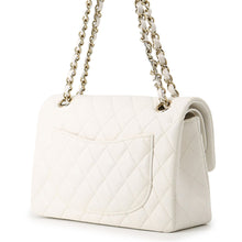 Load image into Gallery viewer, CHANEL Matelasse W flap ChainShoulder WhiteA01113 Caviar Leather Size 23
