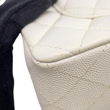 Load image into Gallery viewer, CHANEL Matelasse W flap ChainShoulder WhiteA01113 Caviar Leather Size 23
