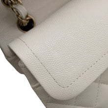 Load image into Gallery viewer, CHANEL Matelasse W flap ChainShoulder WhiteA01113 Caviar Leather Size 23
