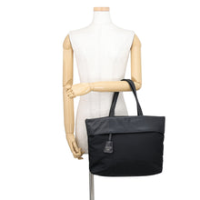 Load image into Gallery viewer, PRADA Tote Bag Black Nylon Leather
