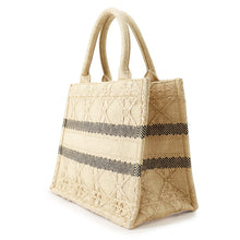 Load image into Gallery viewer, Dior Book Tote Handbag NaturalM1265ZSQD_M925 Raffia Size Small
