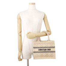 Load image into Gallery viewer, Dior Book Tote Handbag NaturalM1265ZSQD_M925 Raffia Size Small

