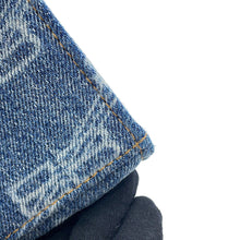 Load image into Gallery viewer, BALENCIAGA Hourglass BB Monogram Denim Bag Blue593546210E64716 Denim Size Small
