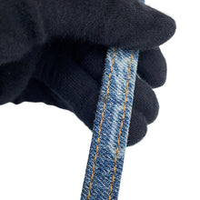 Load image into Gallery viewer, BALENCIAGA Hourglass BB Monogram Denim Bag Blue593546210E64716 Denim Size Small
