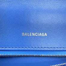 Load image into Gallery viewer, BALENCIAGA Hourglass BB Monogram Denim Bag Blue593546210E64716 Denim Size Small
