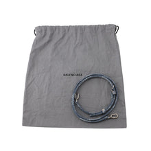 Load image into Gallery viewer, BALENCIAGA Hourglass BB Monogram Denim Bag Blue593546210E64716 Denim Size Small
