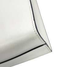 Load image into Gallery viewer, PRADA Triangle Logo Embossed 2-Way Tote Bag White1BG382_ASK_F0009 Leather
