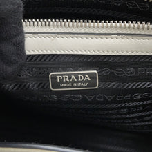 Load image into Gallery viewer, PRADA Triangle Logo Embossed 2-Way Tote Bag White1BG382_ASK_F0009 Leather

