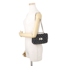 Load image into Gallery viewer, Valentino Garavani Rock Studded Spikes Black7W2B0123NAP_0N0 Lambskin Size Small
