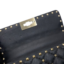 Load image into Gallery viewer, Valentino Garavani Rock Studded Spikes Black7W2B0123NAP_0N0 Lambskin Size Small
