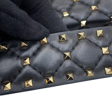 Load image into Gallery viewer, Valentino Garavani Rock Studded Spikes Black7W2B0123NAP_0N0 Lambskin Size Small
