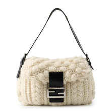 Load image into Gallery viewer, FENDI Mamma bucket White/Black16059 Wool Leather
