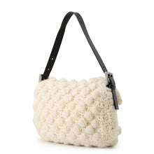 Load image into Gallery viewer, FENDI Mamma bucket White/Black16059 Wool Leather
