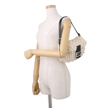 Load image into Gallery viewer, FENDI Mamma bucket White/Black16059 Wool Leather
