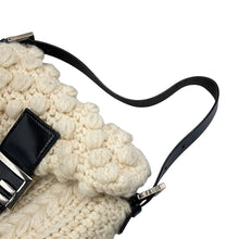 Load image into Gallery viewer, FENDI Mamma bucket White/Black16059 Wool Leather
