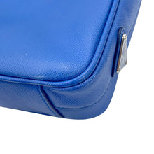 Load image into Gallery viewer, PRADA Briefcase 2way Handbag Blue2VE368_9Z2_F0NOF Saffiano LeatherLeather
