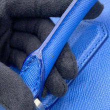 Load image into Gallery viewer, PRADA Briefcase 2way Handbag Blue2VE368_9Z2_F0NOF Saffiano LeatherLeather
