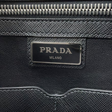 Load image into Gallery viewer, PRADA Briefcase 2way Handbag Blue2VE368_9Z2_F0NOF Saffiano LeatherLeather

