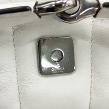 Load image into Gallery viewer, GUCCI Horsebit Chain Shoulder Bag White764339 AACU1 9014 Leather Size Small
