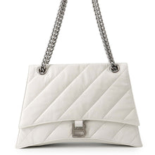 将图像加载到图库查看器中，BALENCIAGA ChainShoulder Crash White716393210J09001 Leather Size Medium
