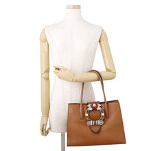 Load image into Gallery viewer, MIUMIU Tote Bag Brown5BG059 Leather
