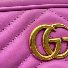 Load image into Gallery viewer, GUCCI GG Marmont Shoulder Bag Purple448065 Leather
