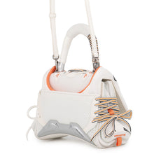 Load image into Gallery viewer, BALENCIAGA Sneakers Head Top Handle 2-Way Shoulder Bag White/Orange/Black661723 Mesh Leather
