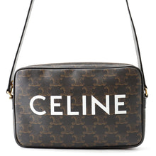 Load image into Gallery viewer, CELINE Triomphe Horizontal Messenger Bag Brown19450 2CIM 38OG PVC Leather Size Medium
