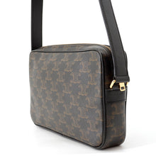 Load image into Gallery viewer, CELINE Triomphe Horizontal Messenger Bag Brown19450 2CIM 38OG PVC Leather Size Medium
