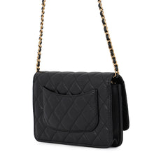 将图像加载到图库查看器中，CHANEL Classic Chain Wallet BlackAP4241 Caviar Leather
